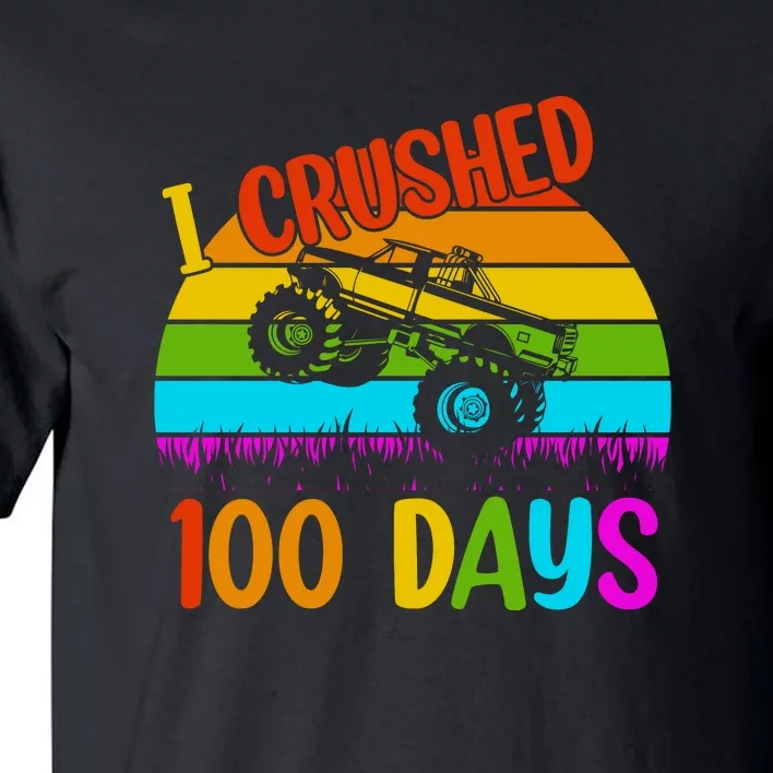 Kids I Crushed 100 Days Of School Boys Monster Tall T-Shirt