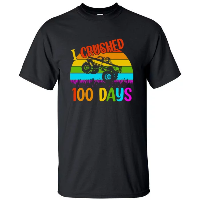 Kids I Crushed 100 Days Of School Boys Monster Tall T-Shirt