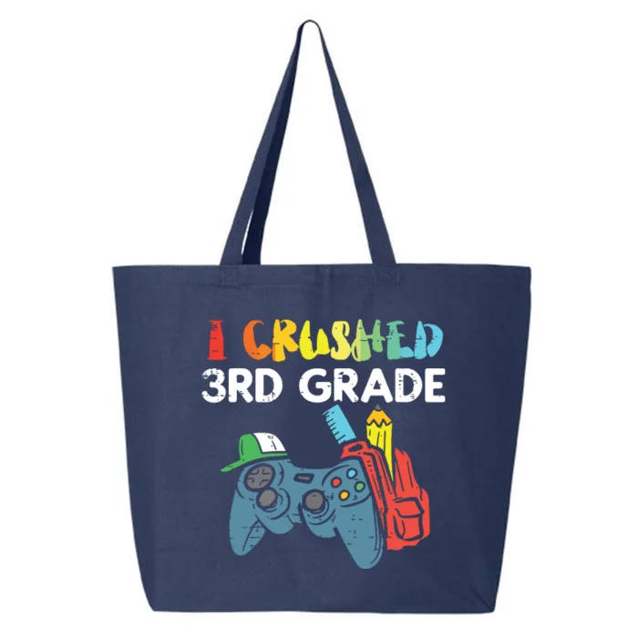 I Crushed 3rd Grade Game Controller Last Day Of School Boy 25L Jumbo Tote