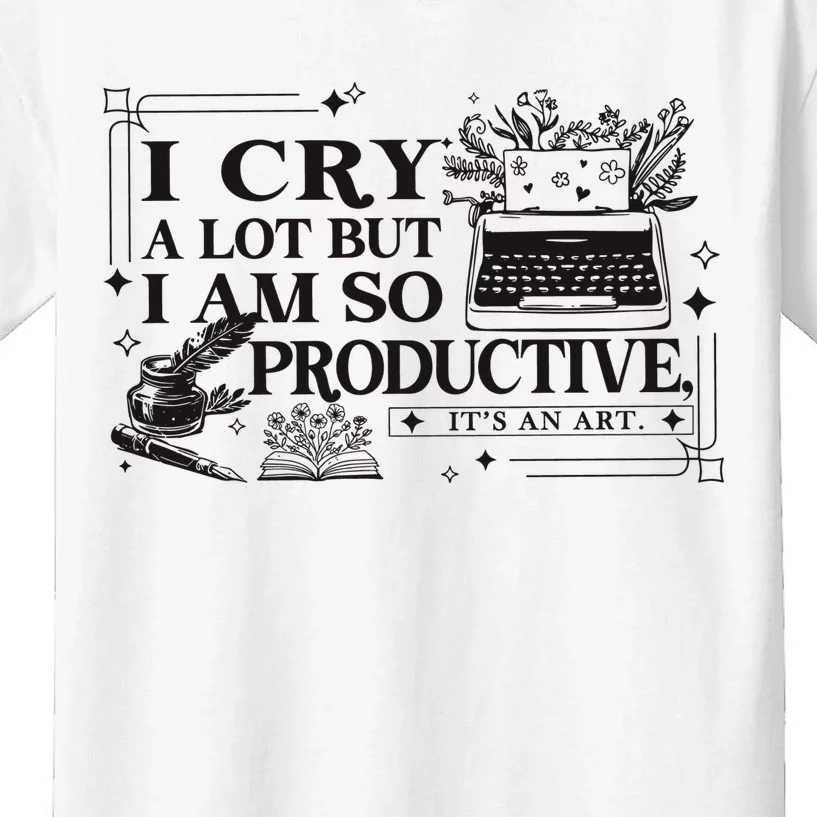 I Cry A Lot But I Am So Productive Ttpd Album Kids T-Shirt