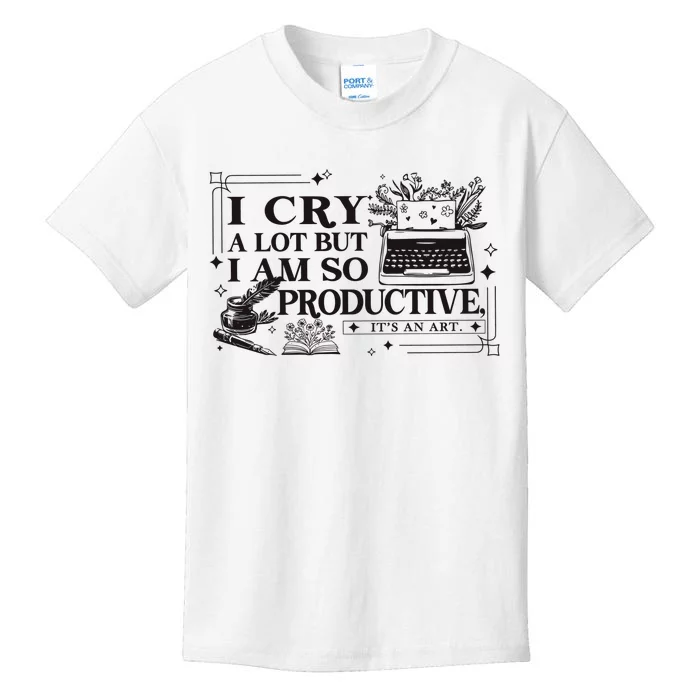 I Cry A Lot But I Am So Productive Ttpd Album Kids T-Shirt