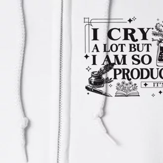 I Cry A Lot But I Am So Productive Ttpd Album Full Zip Hoodie