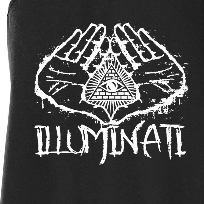 Illuminati Confirmed All Seeing Eye Truther Women's Racerback Tank