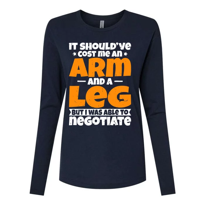 It Cost an Arm and a Leg - Funny Amputation Leg Amputee Womens Cotton Relaxed Long Sleeve T-Shirt