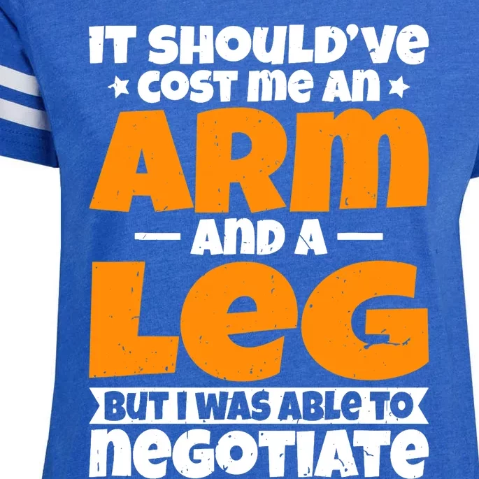 It Cost an Arm and a Leg - Funny Amputation Leg Amputee Enza Ladies Jersey Football T-Shirt