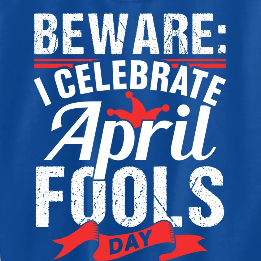 I Celebrate April Fools Day Humor Sayings Joke Sarcastic Great Gift Kids Sweatshirt