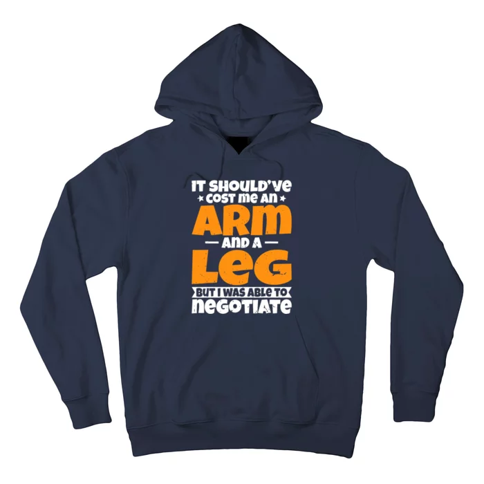 It Cost An Arm And A Leg Funny Amputation Leg Amputee Hoodie