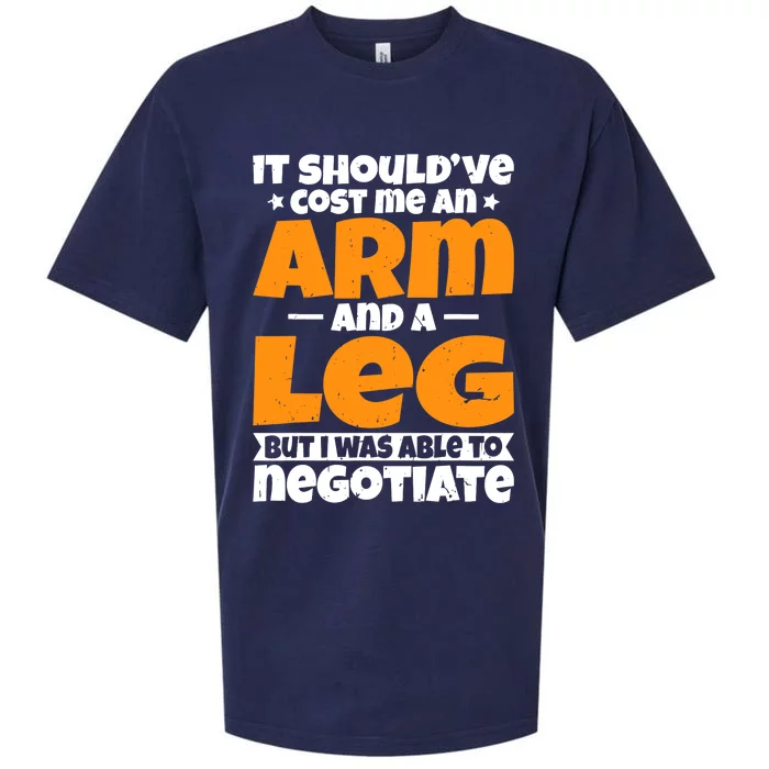 It Cost An Arm And A Leg Funny Amputation Leg Amputee Sueded Cloud Jersey T-Shirt