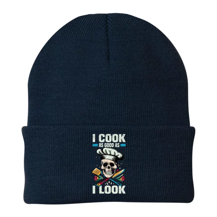 I Cook As Good As I Look Chef Souschef Cooking Kitchen Food Gift Knit Cap Winter Beanie