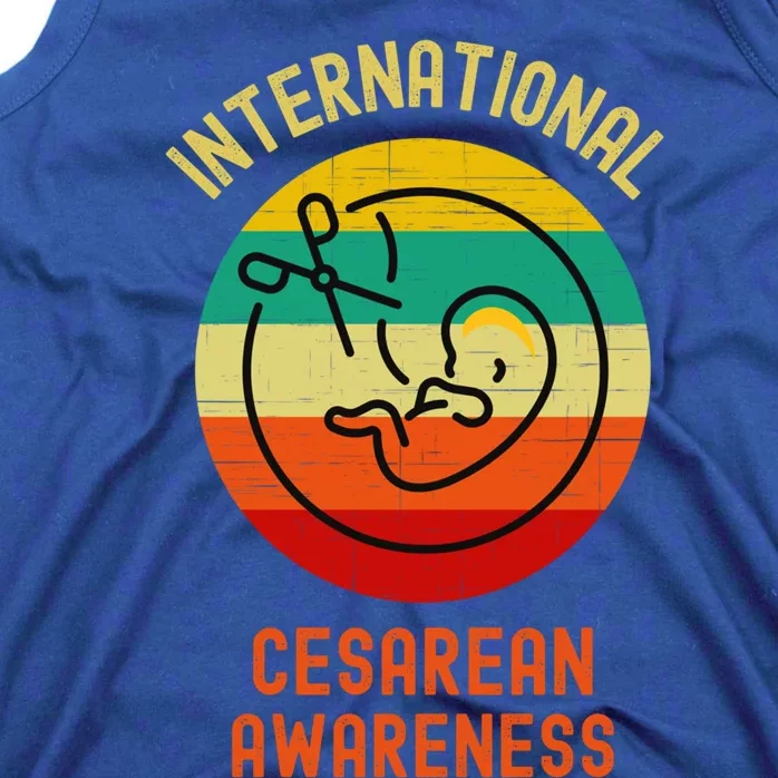 International Cesarean Awareness Month Gift C Section Support Great Gift Tank Top