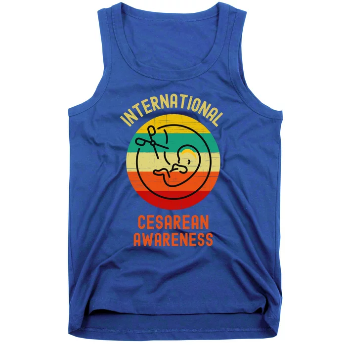 International Cesarean Awareness Month Gift C Section Support Great Gift Tank Top