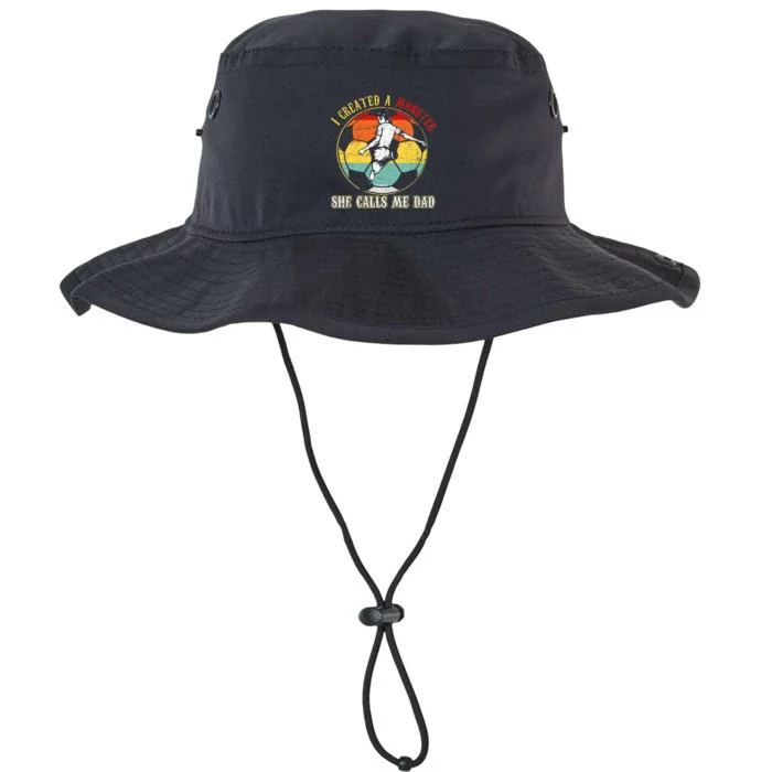 I Created A Monster She Call Me Dad Soccer Dad Legacy Cool Fit Booney Bucket Hat