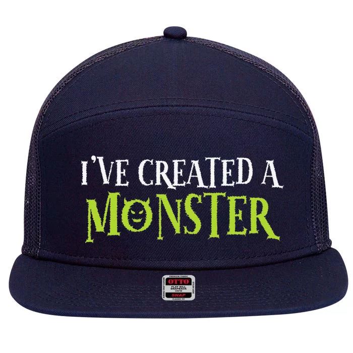 IVe Created A Monster Matching Mom Andset 7 Panel Mesh Trucker Snapback Hat