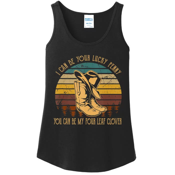 I Can Be Your Luckys Penny You Can Be My Four Leaf Clover Ladies Essential Tank