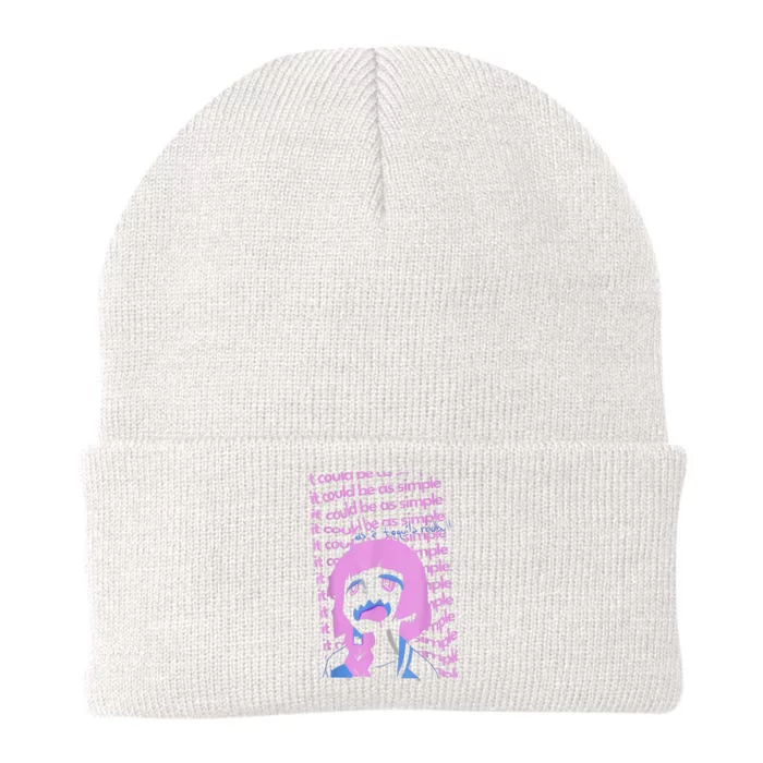 It Could Be As Simple Anime Girl Knit Cap Winter Beanie