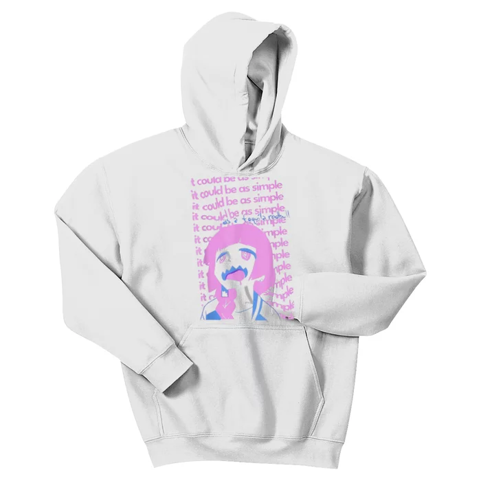 It Could Be As Simple Anime Girl Kids Hoodie