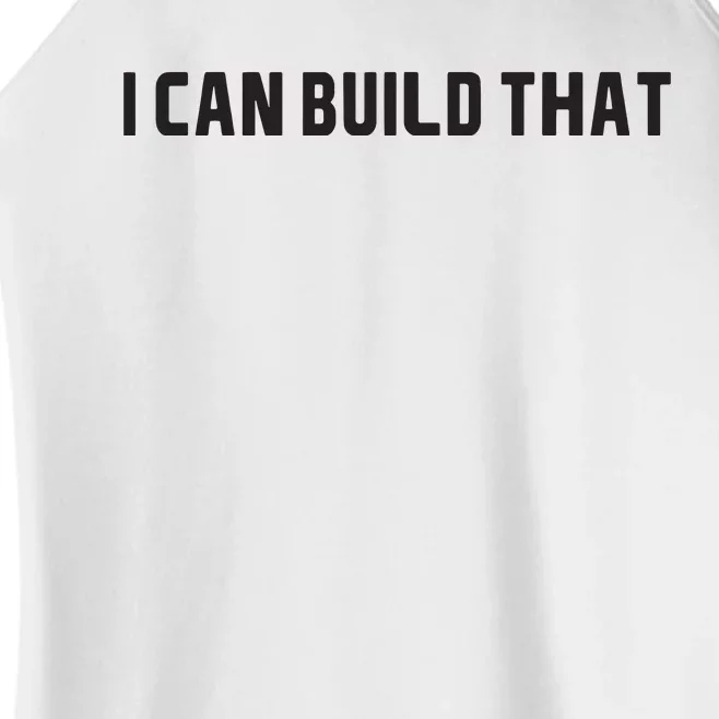 I Can Build That Carpenter Funny Woodworking Carpenter Quote Women’s Perfect Tri Rocker Tank