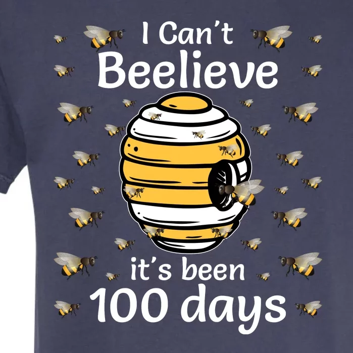 I Can't Beelieve It Is 100 Days | 100 Days Of School Garment-Dyed Heavyweight T-Shirt