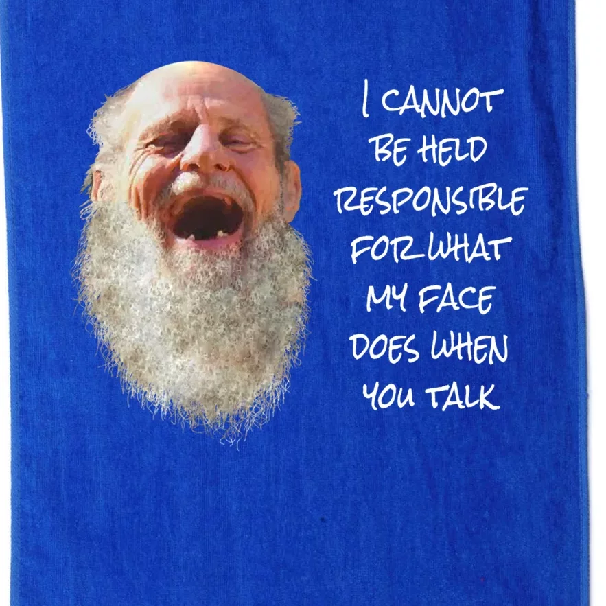 I Cannot Be Held Responsible Funny Sarcastic Gift Idea Great Gift Platinum Collection Golf Towel