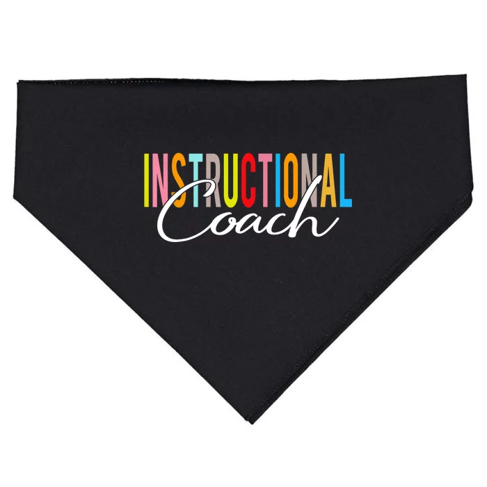 Instructional Coach Back To School Gift USA-Made Doggie Bandana