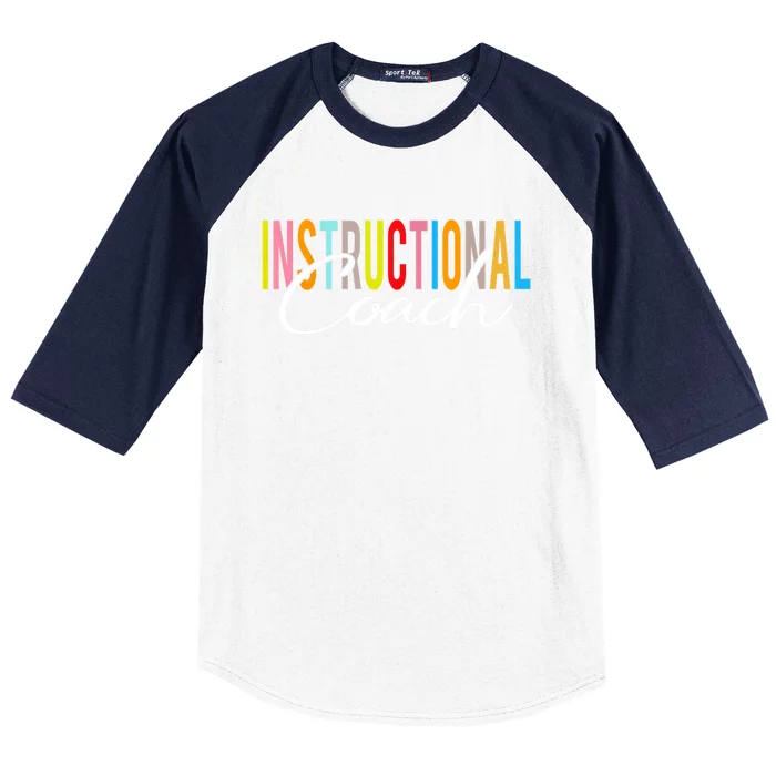 Instructional Coach Back To School Gift Baseball Sleeve Shirt