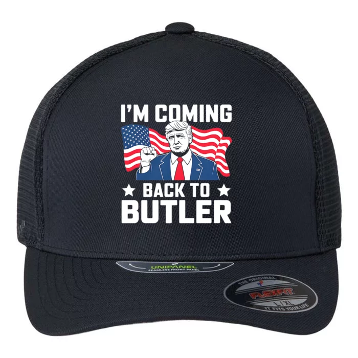 I’M Coming Back To Butler Flexfit Unipanel Trucker Cap