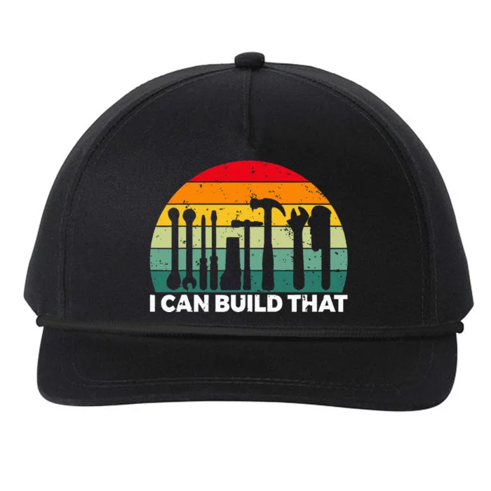 I Can Build That Handyman Woodwork Craftsman Snapback Five-Panel Rope Hat