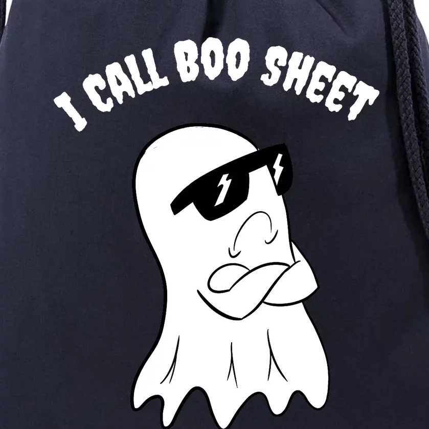 I Call Boo Sheet Halloween Drawstring Bag