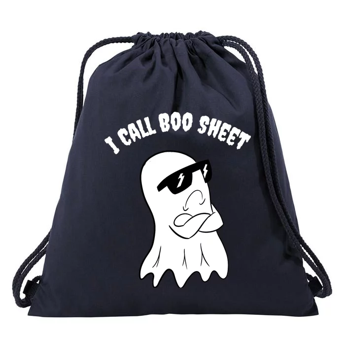 I Call Boo Sheet Halloween Drawstring Bag