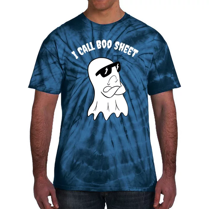 I Call Boo Sheet Halloween Tie-Dye T-Shirt