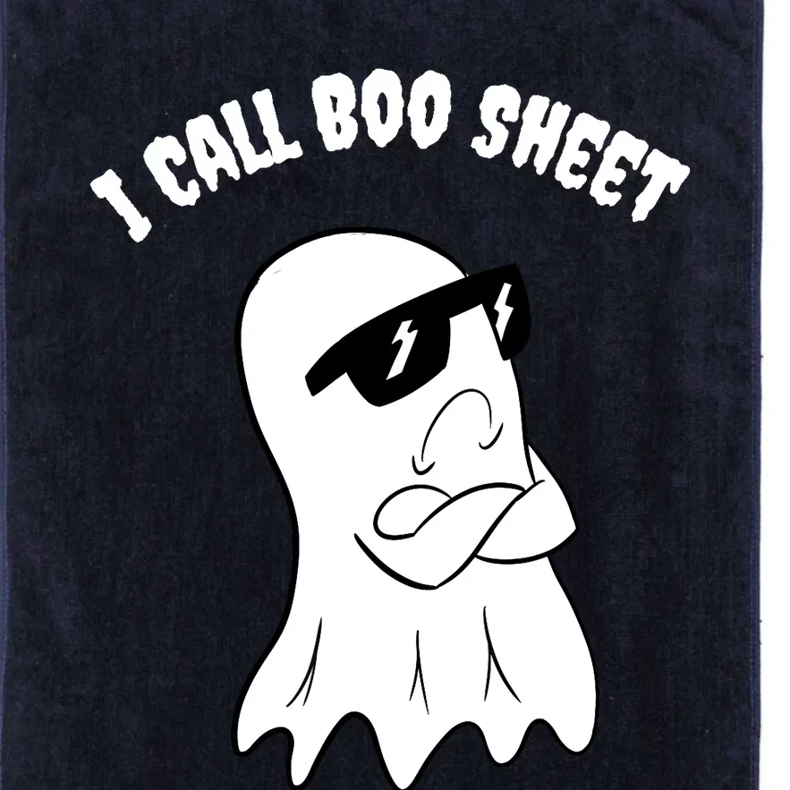 I Call Boo Sheet Halloween Platinum Collection Golf Towel