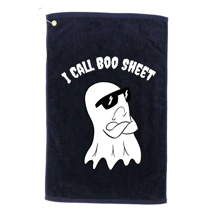 I Call Boo Sheet Halloween Platinum Collection Golf Towel