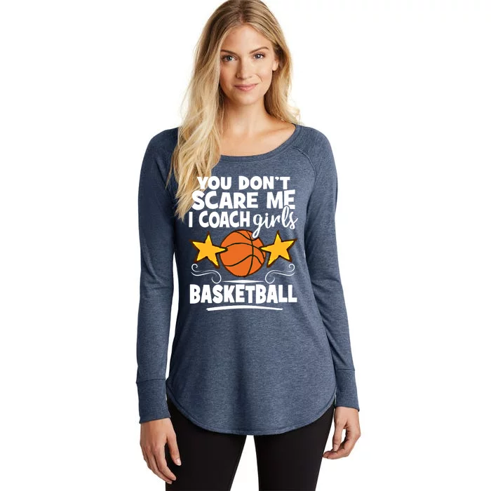 I Coach Basketball Coach Dads Basketball Coaching Gift Women's Perfect Tri Tunic Long Sleeve Shirt