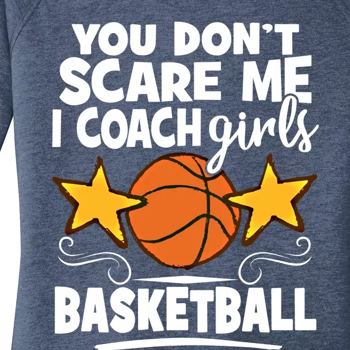 I Coach Basketball Coach Dads Basketball Coaching Gift Women's Perfect Tri Tunic Long Sleeve Shirt