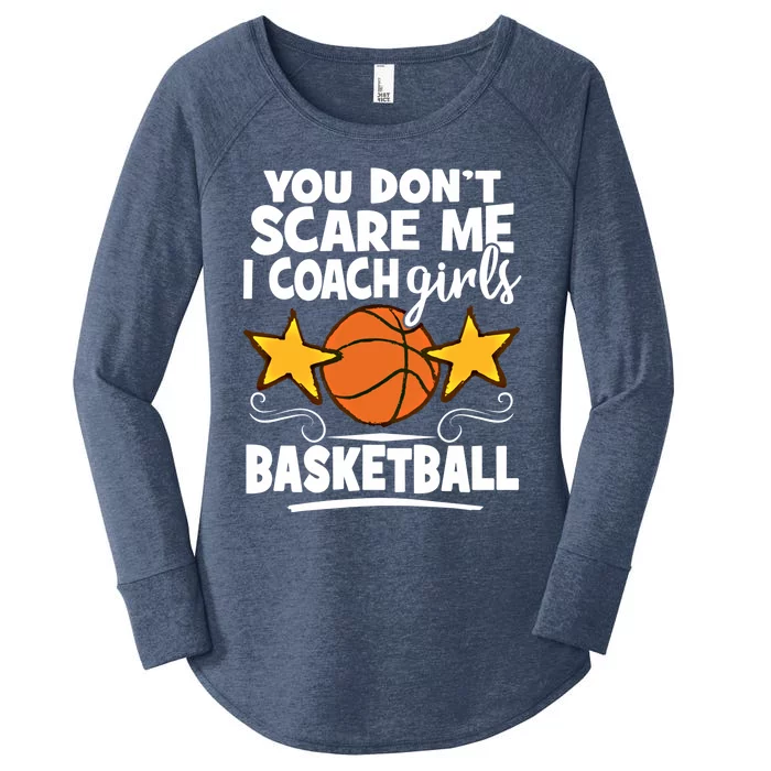 I Coach Basketball Coach Dads Basketball Coaching Gift Women's Perfect Tri Tunic Long Sleeve Shirt