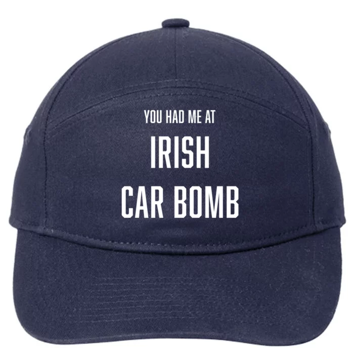 Irish Car Bomb Cocktail Booze Bartender St Patrick's Day Gift 7-Panel Snapback Hat