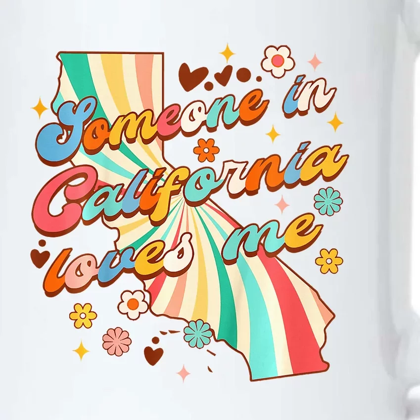 In California Baby Shower Someone Loves Me In California Black Color Changing Mug