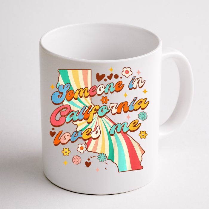 In California Baby Shower Someone Loves Me In California Front & Back Coffee Mug