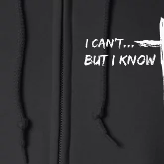 I CanT But I Know A Guy Cross Religious Jesus Christian Full Zip Hoodie