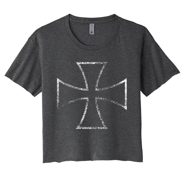 Iron Cross Bikers Women's Crop Top Tee