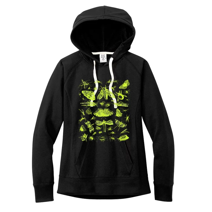 Insect Collection Bugs Entomologists Women's Fleece Hoodie