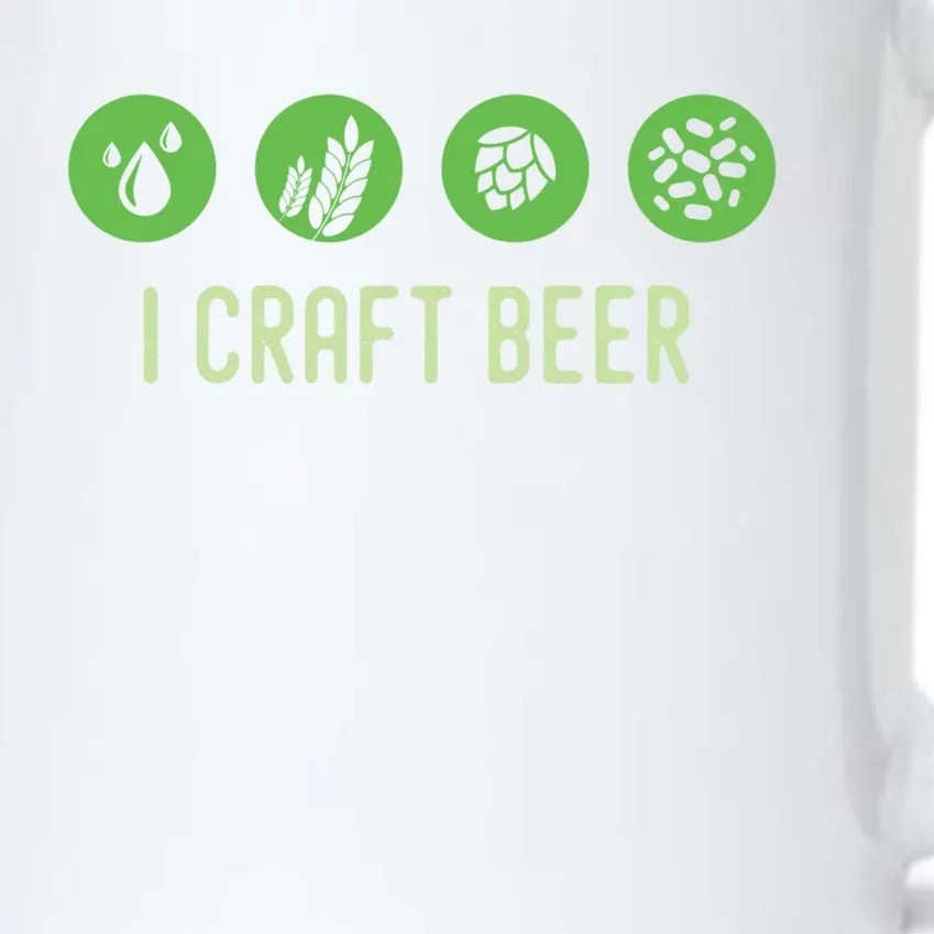 I Craft Beer Water Barley Malt Hops Yeast Brewer Ipa Gift Black Color Changing Mug