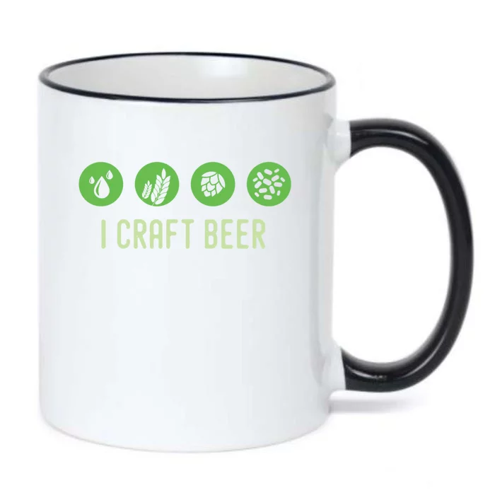 I Craft Beer Water Barley Malt Hops Yeast Brewer Ipa Gift Black Color Changing Mug