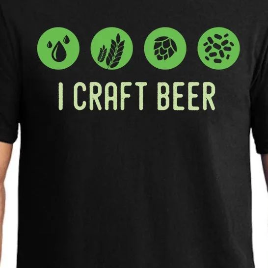 I Craft Beer Water Barley Malt Hops Yeast Brewer Ipa Gift Pajama Set