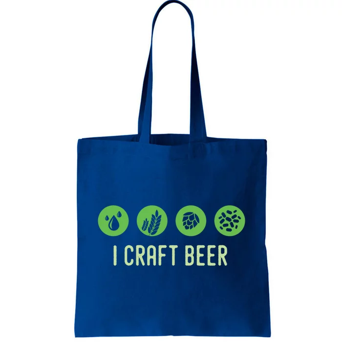 I Craft Beer Water Barley Malt Hops Yeast Brewer Ipa Gift Tote Bag