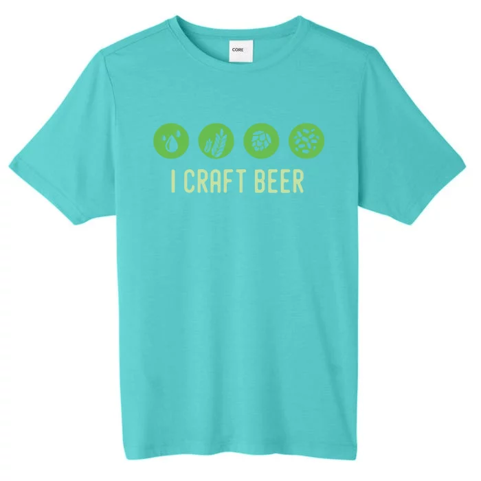 I Craft Beer Water Barley Malt Hops Yeast Brewer Ipa Gift ChromaSoft Performance T-Shirt