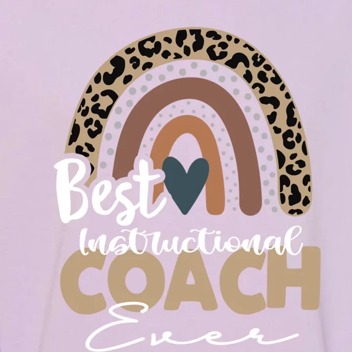 Insructional Coach Boho Rainbow Teacher Appreciation Meaningful Gift Garment-Dyed Sweatshirt