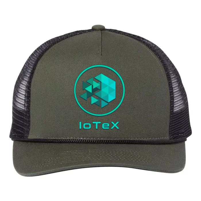 Iotex Crypto Blockchain Hodl Iotx Coin Decentralized Finance Gift Retro Rope Trucker Hat Cap