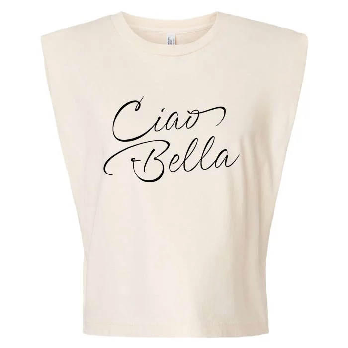 Italian Ciao Bella Garment-Dyed Women's Muscle Tee