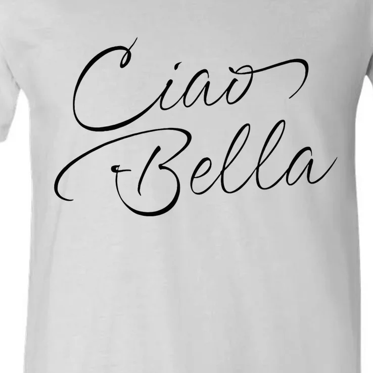 Italian Ciao Bella V-Neck T-Shirt